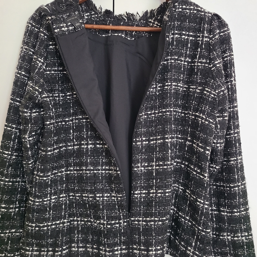 Ann Taylor Tweed Puff Sleeve Top Size Small - Picture 5 of 16